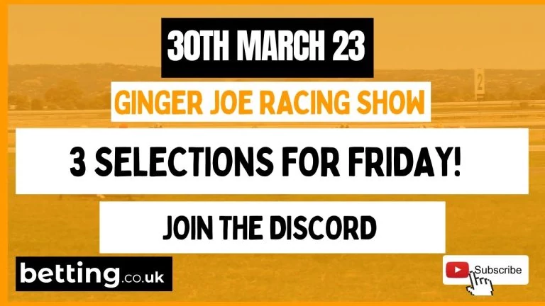 Video: 'Small stakes Friday' Free UK Horse Racing Tips | Ginger Joe Racing | Betting.co.uk